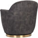 Casey Nono Shitake Swivel Lounge Chair, Swivel